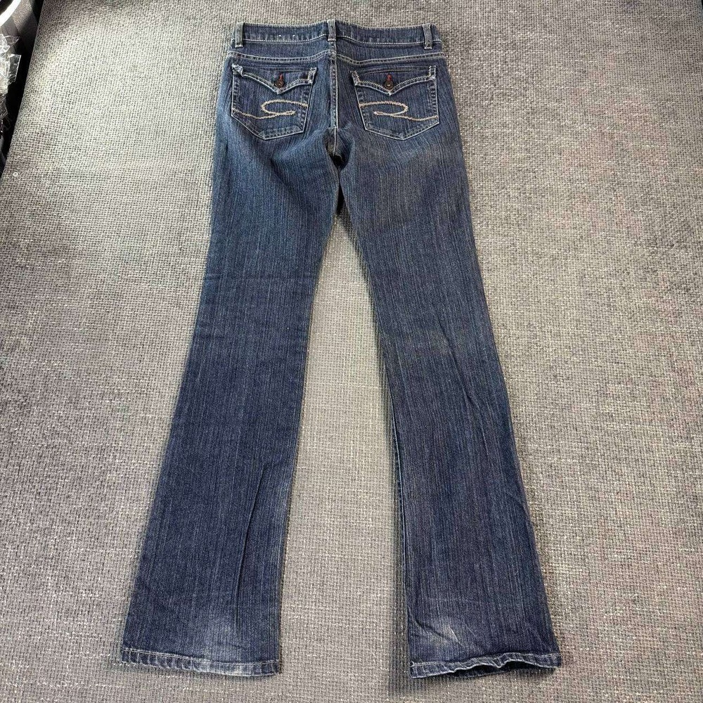 Silver Jeans Co Suki Bootcut Jeans Womens 28 Dark Wash Y2K Flap Pocket Denim